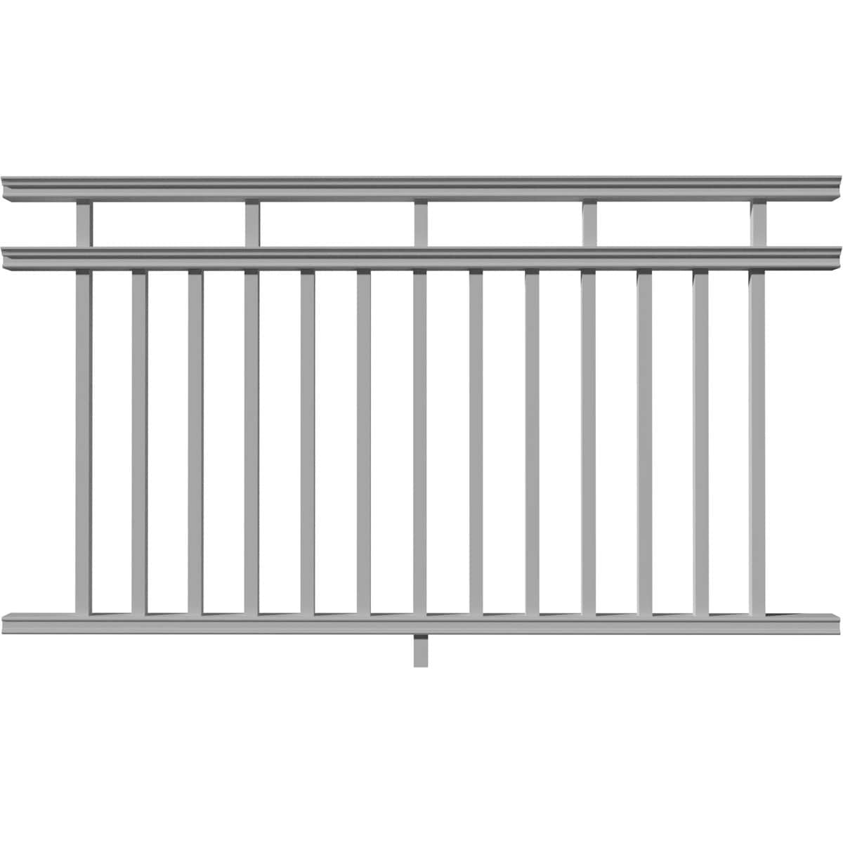 INTEX Providence Three Line Level Rail Kit with Reinforcements 6-ft x 42-in White PVC Deck Rail Kit