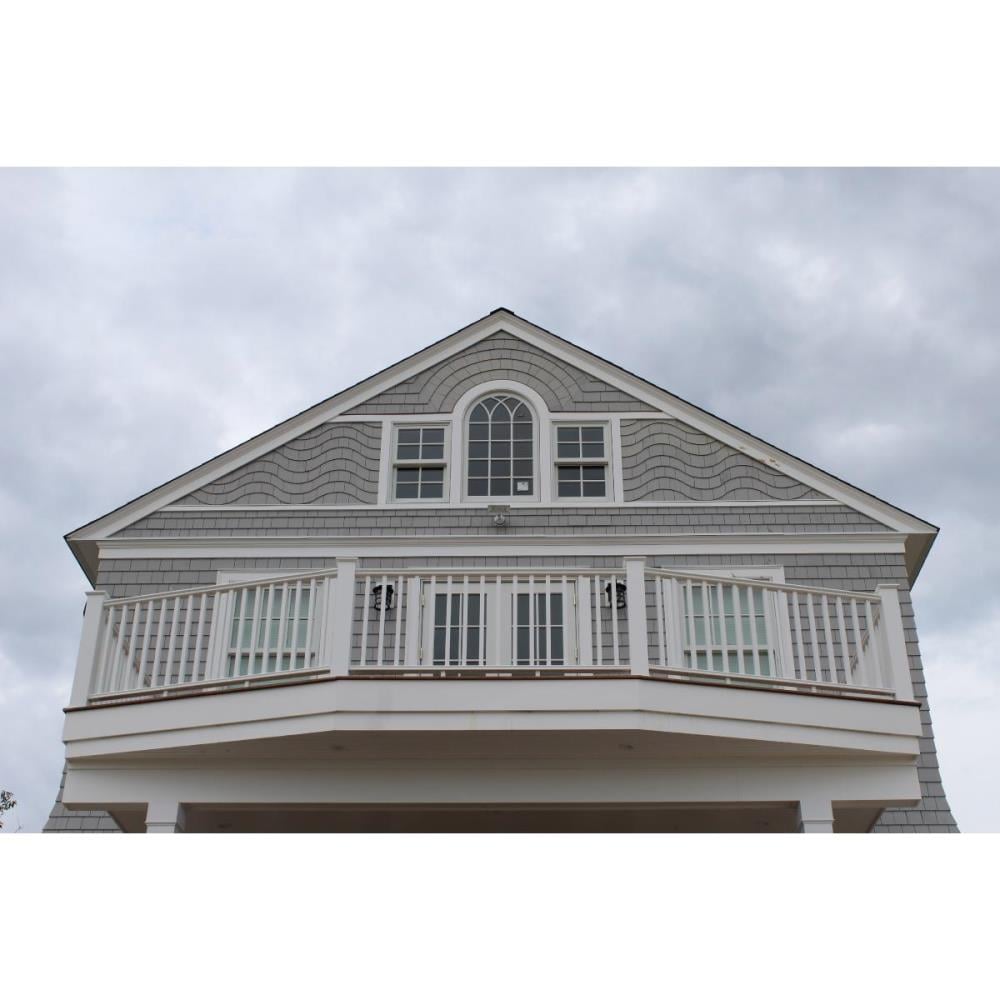 INTEX Providence Three Line Level Rail Kit with Reinforcements 8-ft x 40-in White PVC Deck Rail Kit