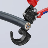 KNIPEX 10-in Ratcheting Cable Cutting Pliers, Chrome Vanadium Steel Blades