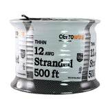 500 ft. 12/1 Black Stranded THHN Wire - Super Arbor