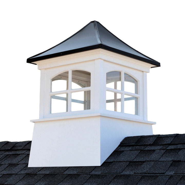Good Directions Cupola, 22-in x 29-in, Black Aluminum Roof, White Vinyl Body