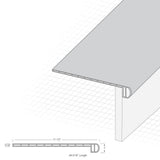 Cali Bamboo Shadowed Oak Vinyl Stair Tread, 11.5 in x 48.31 in