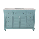 Hamilton Shutter 25 in. W x 22 in. D Bath Vanity in Sea Glass with Granite Vanity Top in Grey - Super Arbor