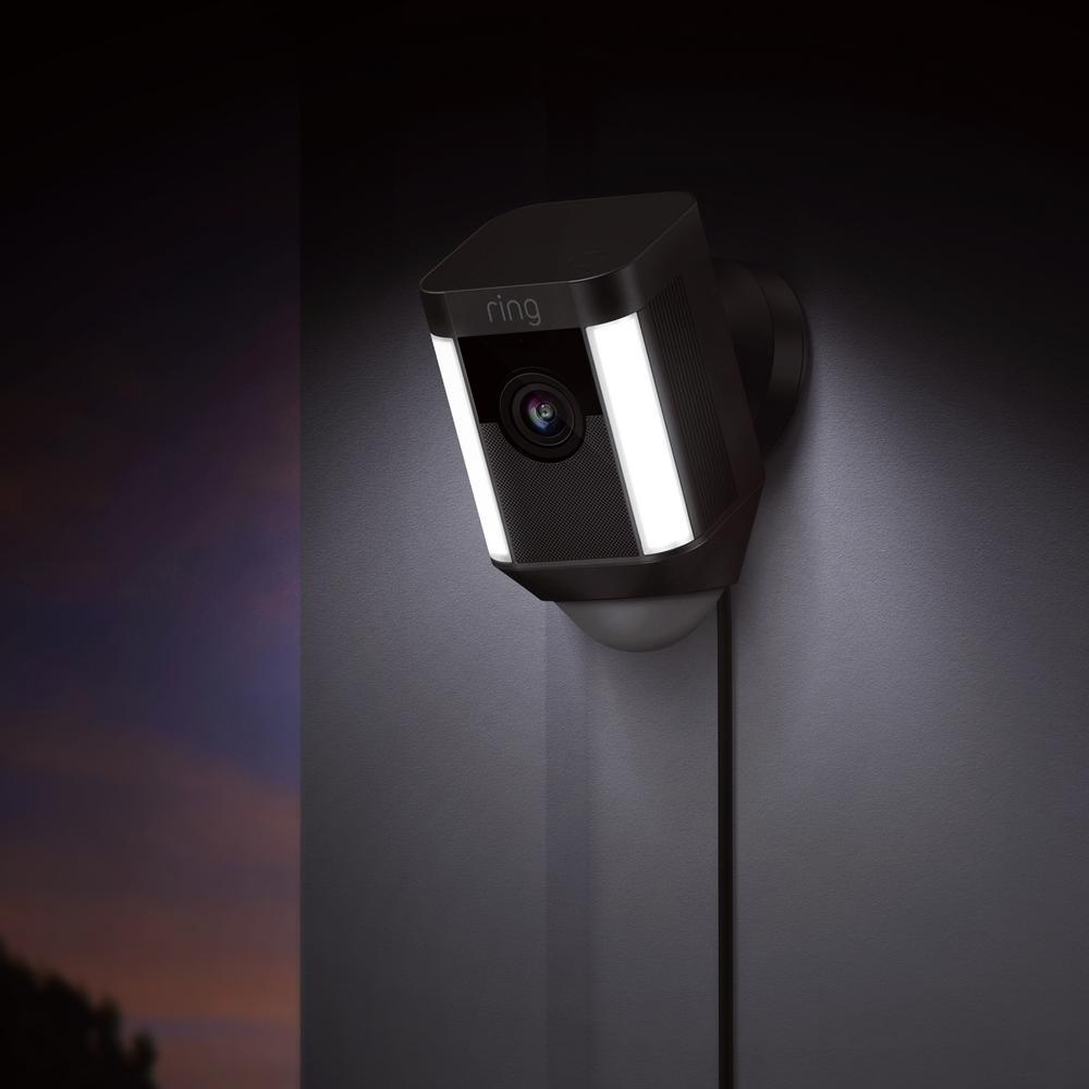 Spotlight Cam Wired Outdoor Rectangle Security Camera, Black (3-Pack) - Super Arbor