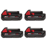 M18 18-Volt Lithium-Ion Compact Battery Pack 1.5Ah (4-Pack) - Super Arbor