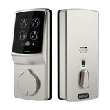 Secure Venetian Bronze Single-Cylinder Smart Alarmed Lock Deadbolt with Keypad, Bluetooth and Discrete PIN Code Input - Super Arbor