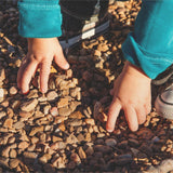 Southwest Boulder & Stone 0.50 cu. ft. 3/8 in. White Ice Bagged Landscape Rock and Pebble for Gardening, Landscaping, Driveways and Walkways