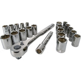 Craftsman 22 pc 1/2 in. Drive Metric and SAE Socket and Ratchet Set