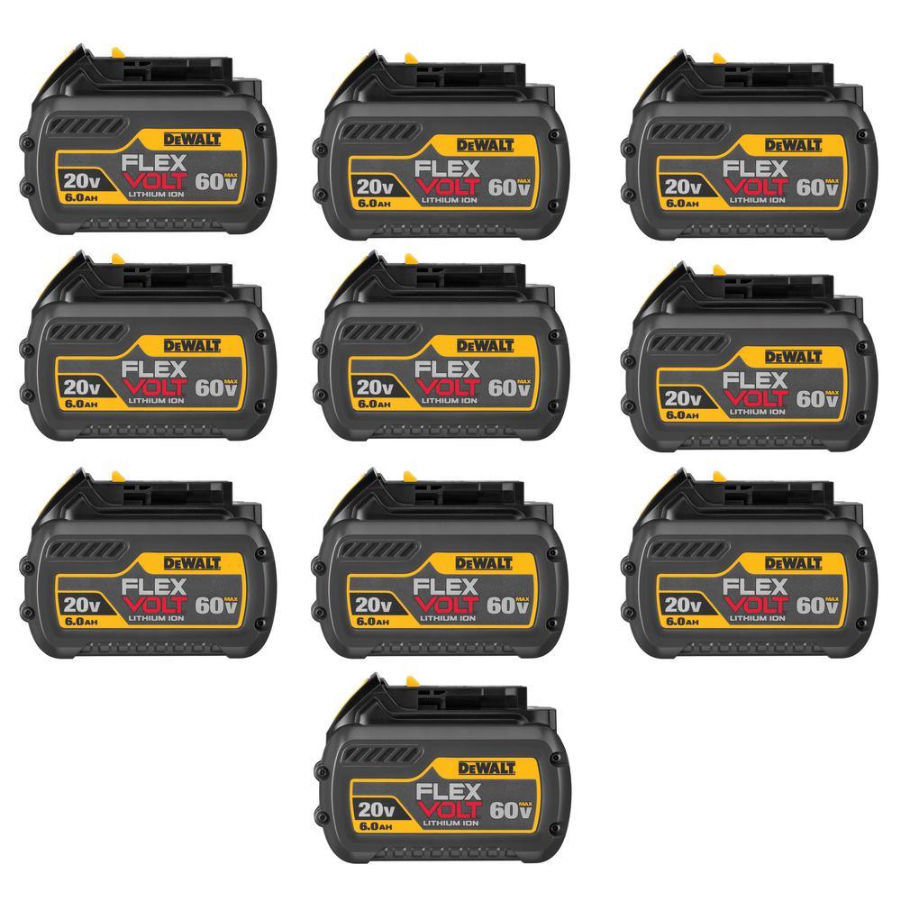 FLEXVOLT 20-Volt/60-Volt MAX Lithium-Ion 6.0Ah Battery Pack (8-Pack) - Super Arbor