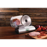 Mighty Bite 200 W SIlver Meat Slicer