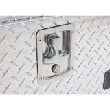 Lund 60 in Diamond Plate Aluminum Full Size Top Mount Truck Tool Box with mounting hardware and keys included, Silver - Super Arbor