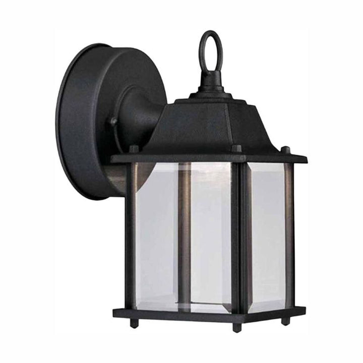 Black Integrated LED Outdoor Line Voltage Wall Sconce