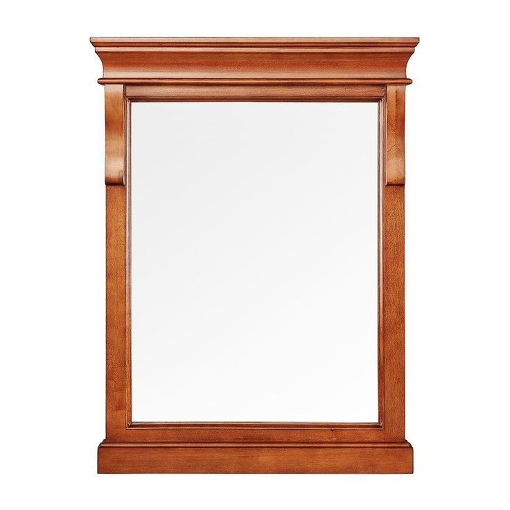 Naples 24 in. x 32 in. Wall Mirror in Warm Cinnamon