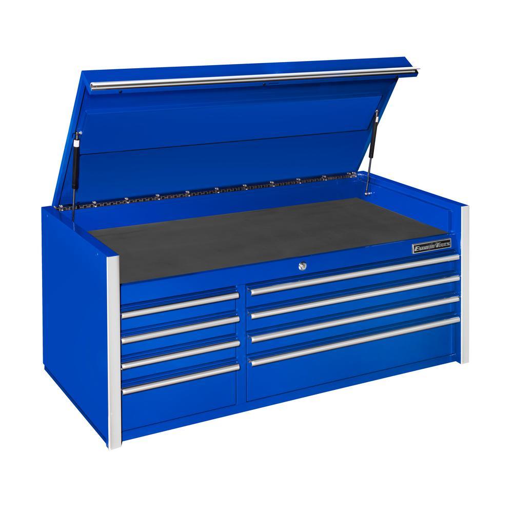 THD Series 55 in. 8-Drawer Top Chest in Blue - Super Arbor