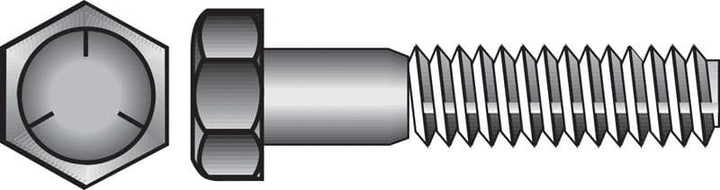 Hillman 1/4 in. Diameter x 3 in. Length Heat-Treated Zinc Steel Hex Head Cap Screw, 100-Pack