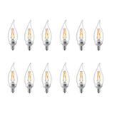 Philips 25-Watt Equivalent B11 Dimmable Warm Glow Dimming Effect LED Candle Light Bulb Bent Tip E12 Soft White (2700K) (12-Pack)