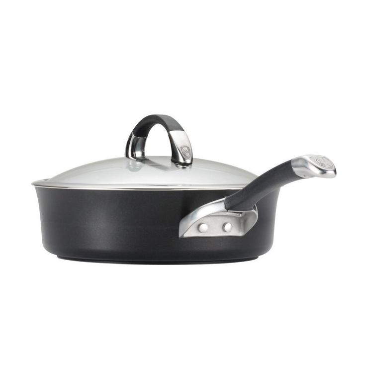Symmetry 9-Piece Hard-Anodized Aluminum Nonstick Cookware Set in Black