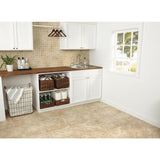 TrafficMaster Portland Stone Beige 18 in. x 18 in. Glazed Ceramic Floor and Wall Tile (17.44 sq. ft. / case)