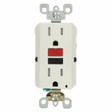 15 Amp Self-Test SmartlockPro Slim Duplex Tamper Resistant GFCI Outlet, White (3-Pack) - Super Arbor
