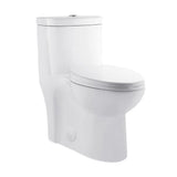 Sublime 1-Piece 0.8/1.28 GPF Dual Flush Elongated Toilet in White - Super Arbor