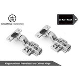 Concealed (35 mm) 110-Degree Clip-On Frameless Inset Cabinet Hinge (30-Pair) - Super Arbor