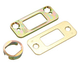 Camelot Bright Brass Connect Smart Lock with Alarm and Georgian Door Knob Handleset