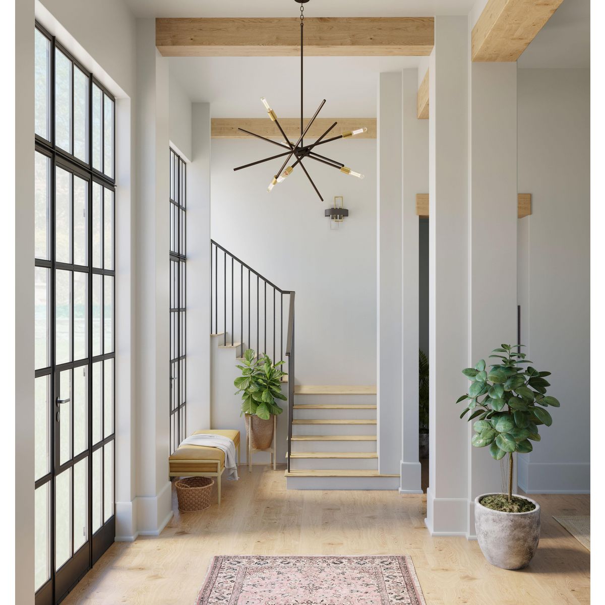 Progress Lighting Astra 6-Light Antique Bronze Modern/Contemporary Chandelier