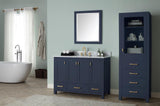 Avanity Modero 24-in x 71-in x 20-in Navy Blue Wood Freestanding Soft Close Linen Cabinet