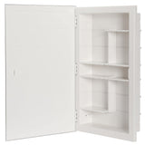 Zaca Capella 16-in x 26-in Recessed Mount White Mirrored Medicine Cabinet