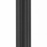 Progress Lighting Outdoor Posts 84-in Black Fluted Traditional Pole