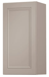 Diamond NOW Wintucket 15-in W x 30-in H x 12-in D Cloud Gray Wall Fully Assembled Cabinet (Recessed Panel Square Door Style)