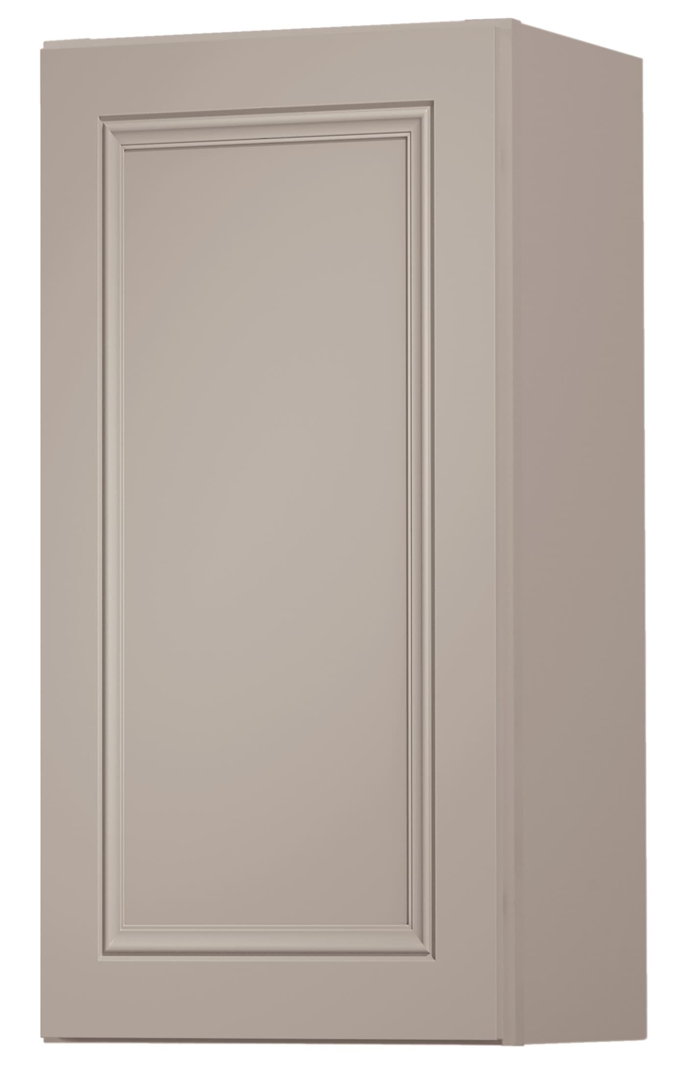 Diamond NOW Wintucket 15-in W x 36-in H x 12-in D Cloud Gray Wall Fully Assembled Cabinet (Recessed Panel Square Door Style)