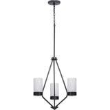 Progress Lighting Elevate 3-Light Matte Black Modern/Contemporary Chandelier