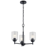 Kichler Winslow 3-Light Black Modern/Contemporary Chandelier