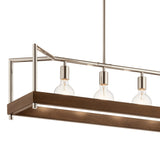 Kichler Tanis 5-Light Brown Farmhouse Chandelier