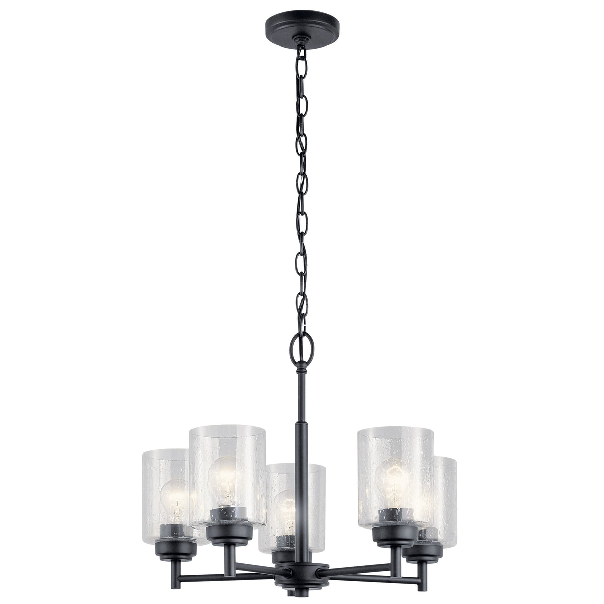 Kichler Winslow 5-Light Black Modern/Contemporary Chandelier