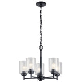 Kichler Winslow 5-Light Black Modern/Contemporary Chandelier