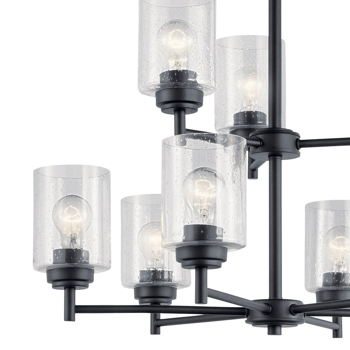 Kichler Winslow 9-Light Black Modern/Contemporary Chandelier