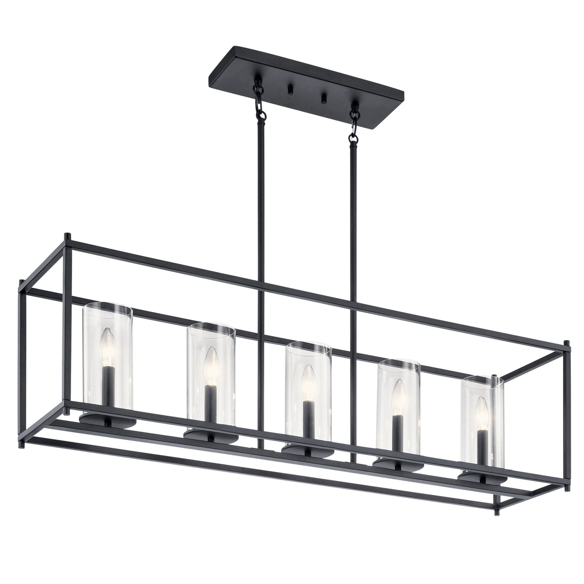 Kichler Crosby 5-Light Black Modern/Contemporary Chandelier