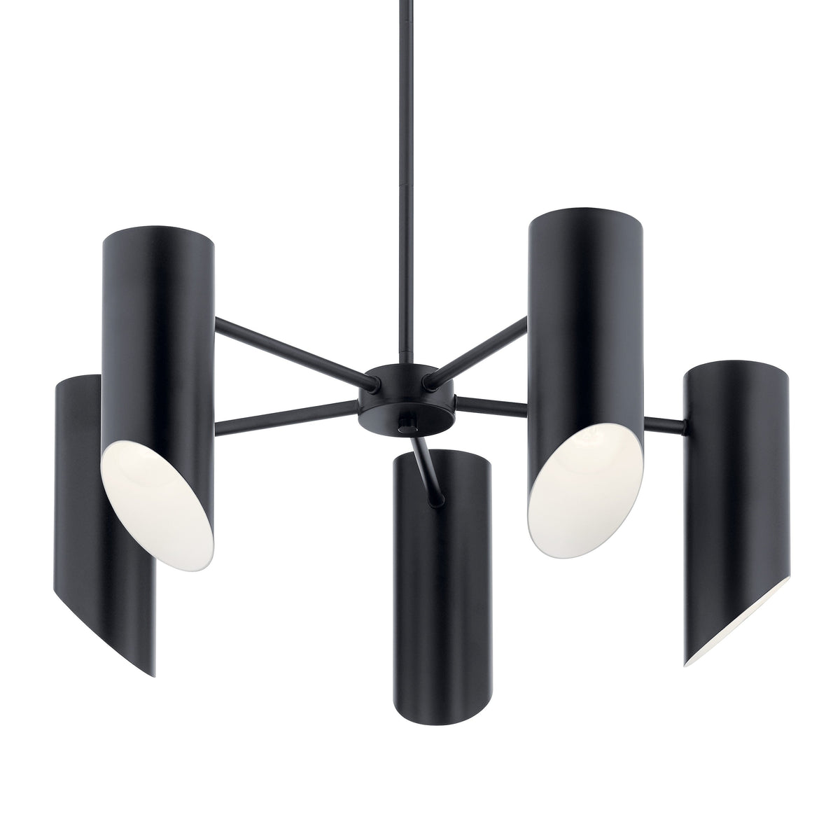 Kichler Trentino 5-Light Black Mid-century Chandelier