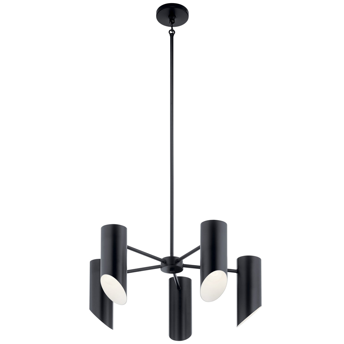 Kichler Trentino 5-Light Black Mid-century Chandelier