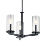 Kichler Crosby 3-Light Black Modern/Contemporary Chandelier