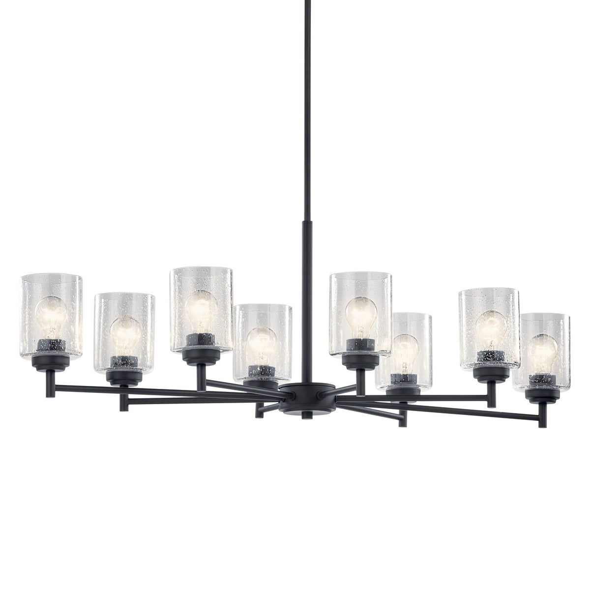 Kichler Winslow 8-Light Black Modern/Contemporary Chandelier
