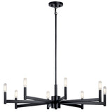 Kichler Erzo 8-Light Black Modern/Contemporary Chandelier