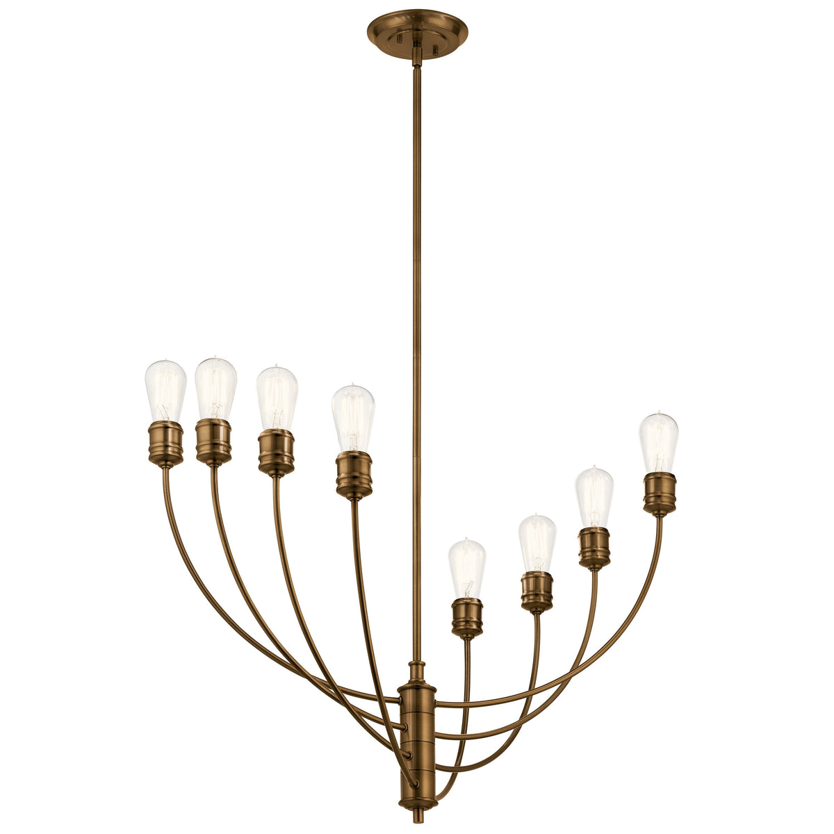 Kichler Hatton 8-Light Satin Bronze Transitional Chandelier