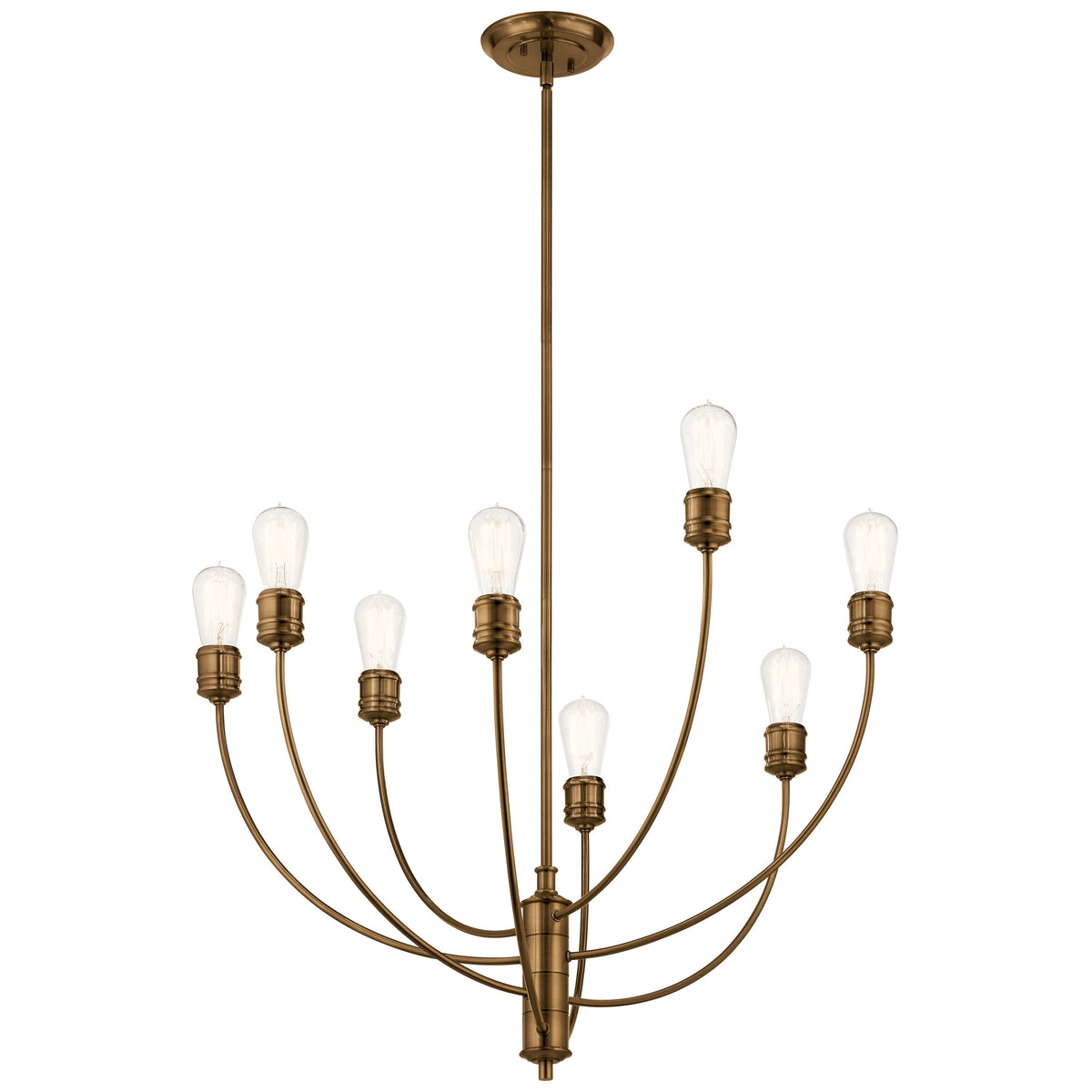 Kichler Hatton 8-Light Satin Bronze Transitional Chandelier