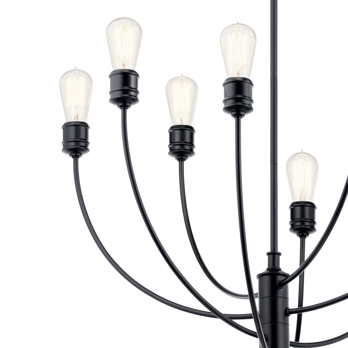 Kichler Hatton 8-Light Black Transitional Chandelier