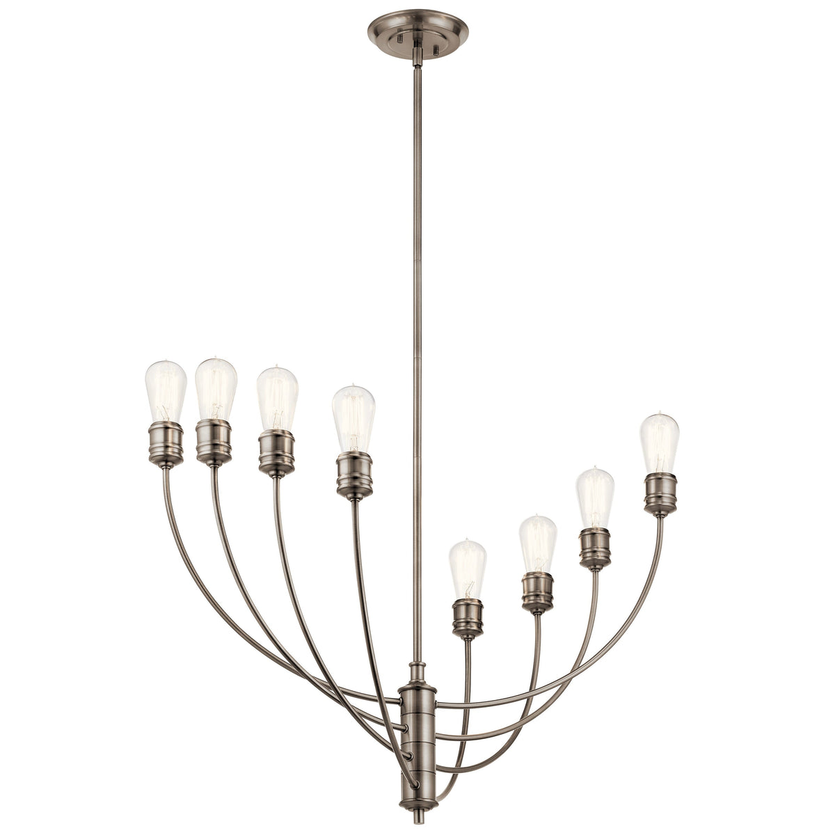 Kichler Hatton 8-Light Pewter Transitional Chandelier
