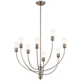 Kichler Hatton 8-Light Pewter Transitional Chandelier