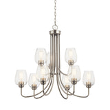Kichler Valserrano 9-Light Brushed Nickel Traditional Chandelier